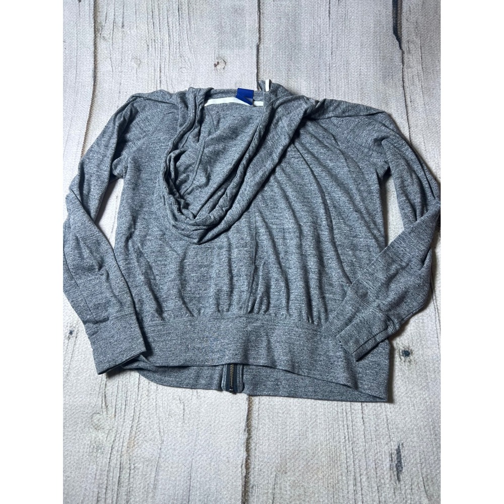Nike Zip Up Hoodie Womens Large Gray Just Do It Sporty Minimalist Athleisure - Picture 7 of 8